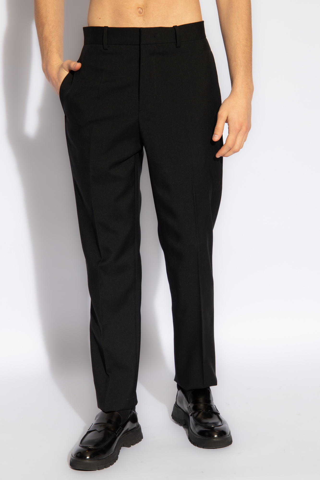JIL SANDER Wool pleat-front trousers | Men's | Vitkac